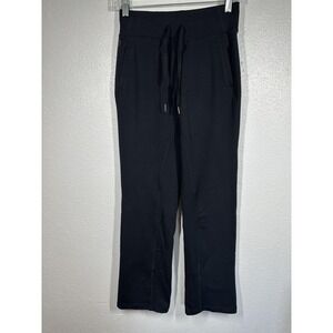 Calia Pants Womens Extra Small Black Straight Leg Stretch Athletic Drawstring XS